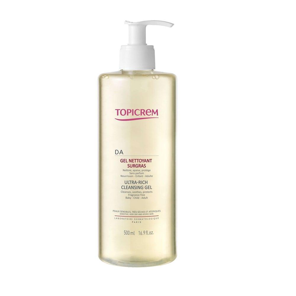 Topicrem AD Ultra Rich Cleansing Gel Face & Body 500ml - Gentle, Dermatologically Tested Skincare