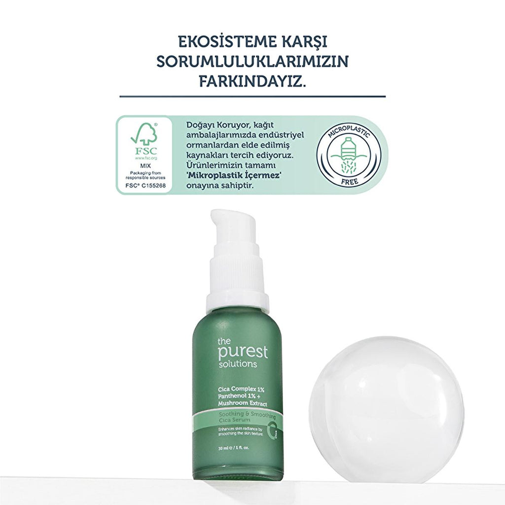 The Purest Solutions Cica Serum: Soothe & Repair Sensitive Skin, Reduce Redness, Deep Hydration - Best Skin Barrier Repair Facial Serum