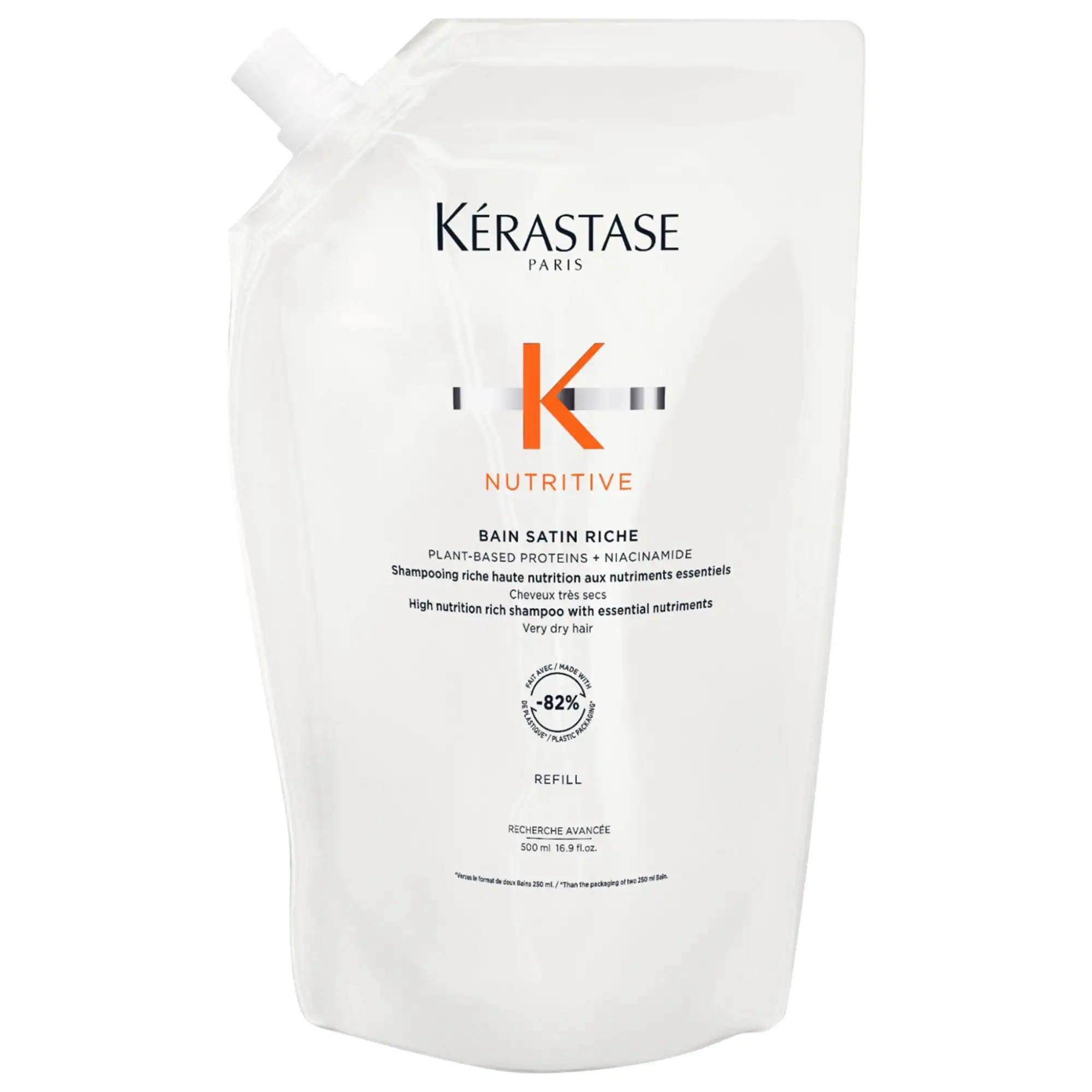 Nutritive Hydrating Shampoo: Intense Moisture & Shine for Dry, Medium to Thick Hair | Plant-Based, Strengthening & Floral Fragrance