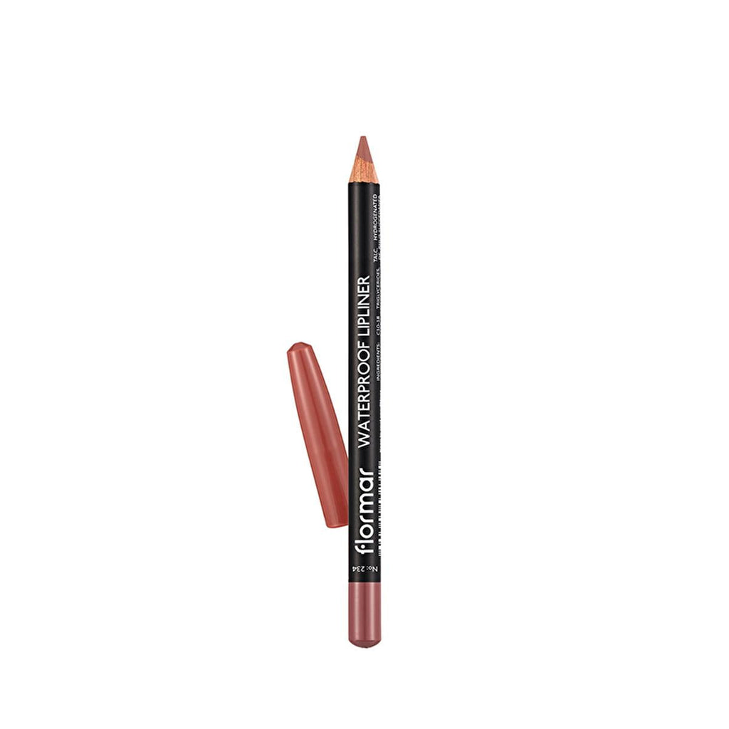 Flormar Waterproof Matte Lip Liner - Long Lasting, High Pigment, Vitamin Enriched - 234 Vanilla Souffle