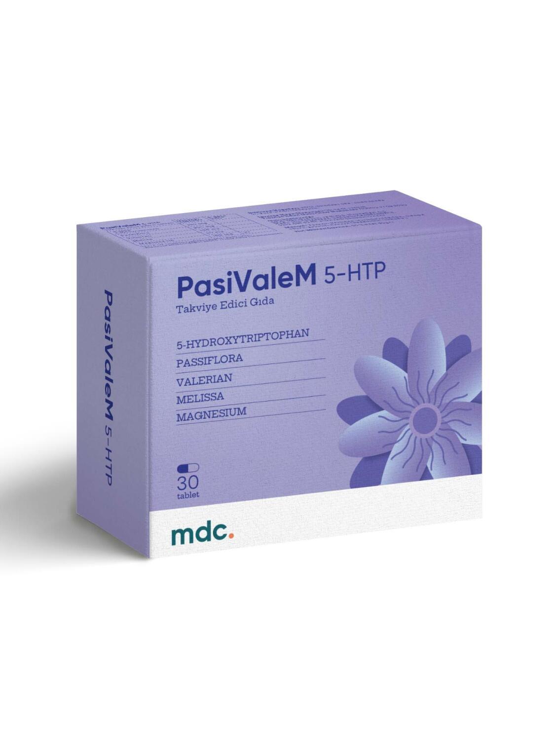 MDC PasiValeM - with 5-HTP, Passiflora, and Magnesium - 30 Tablets