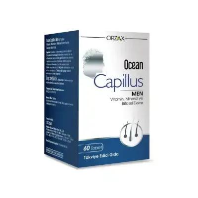 Orzax Ocean Capillus Men: Hair Growth Supplement - Block DHT, Support Thicker, Stronger Hair with Biotin, Saw Palmetto, & Zinc