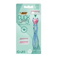 BIC Women's Razor - BIC Click 3 Soleil Sensitive 3-Blade Shaving Kit for Smooth Shaving