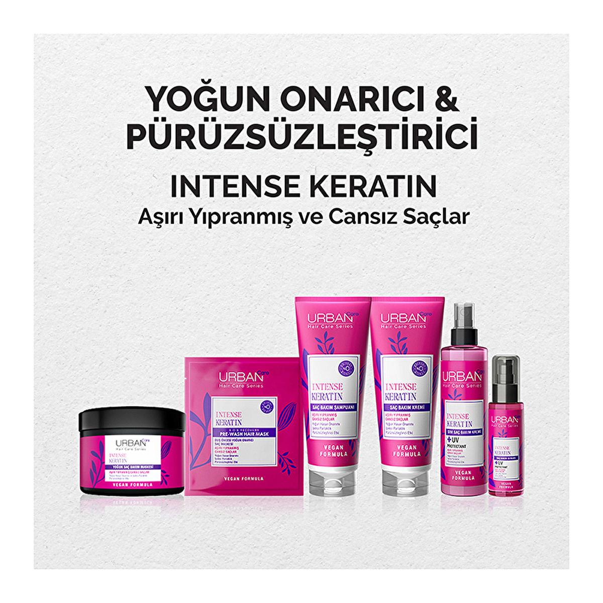 Urban Care Intense Keratin Hair Care Mask - Repair & Nourish Damaged Hair, Vegan & Paraben-Free