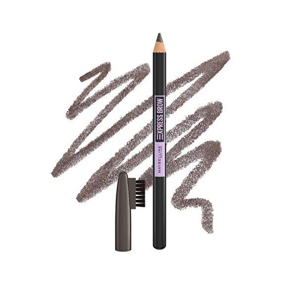 Maybelline Eyebrow Express Pencil Deep Brown - Long-Lasting Eyebrow Definition with Super Pigmented Formula
