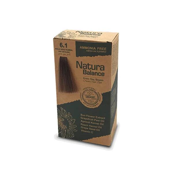 Natura Balance Ash Dark Blonde Hair Dye - Ammonia-Free 6.1 KŸllŸ Koyu Kumral - Cool Toned Cream Hair Color