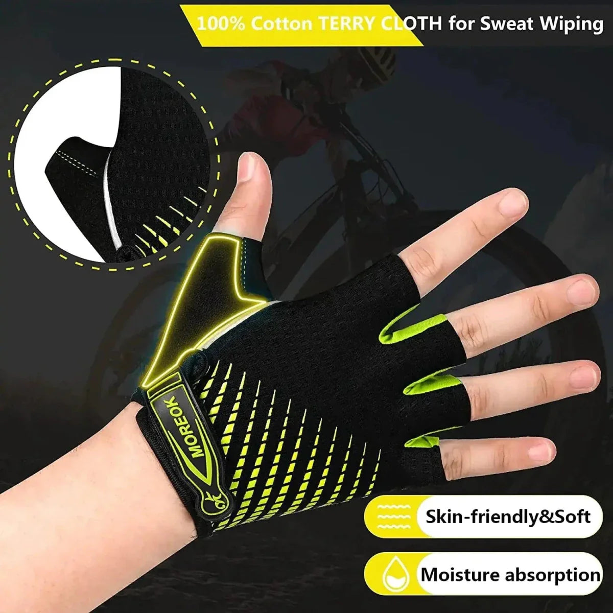 RideGuard Half Finger Cycling Gloves