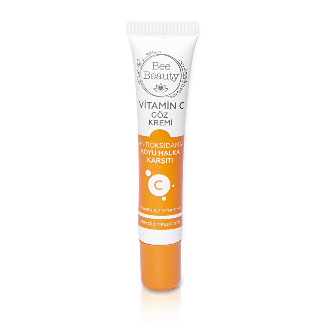 Bee Beauty Vitamin C Eye Cream: Reduce Dark Circles, Fine Lines & Wrinkles - Brightening Eye Serum for Radiant Skin
