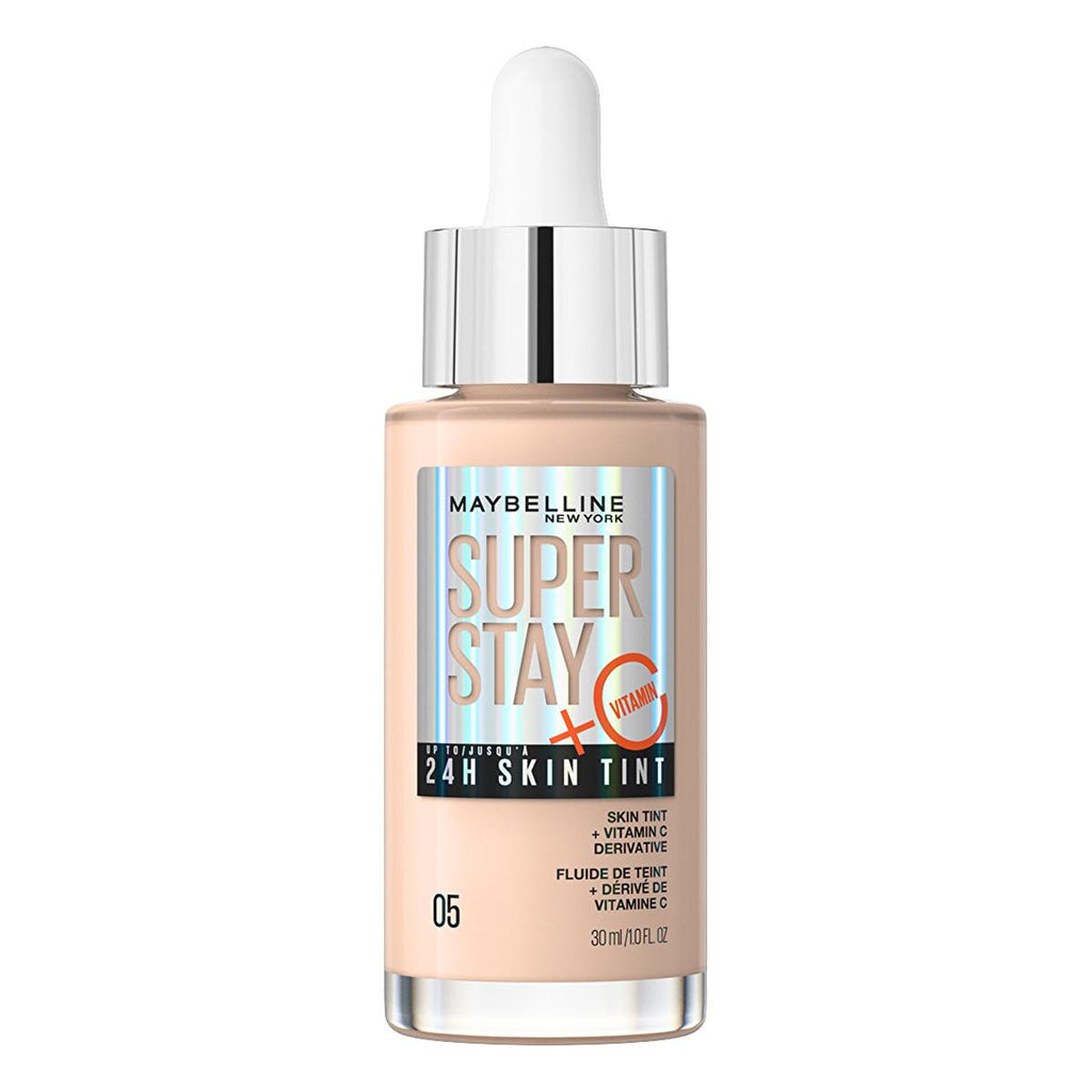 Maybelline Super Stay Skin Tint Foundation 05: Vitamin C, 24H Radiant, Lightweight Coverage