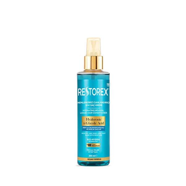 Restorex Hyaluronic & Glycolic Acid Moisturizing Hair Treatment - 200ml, Anti-Frizz, Hydrating Hair Care for Dry & Damaged Hair
