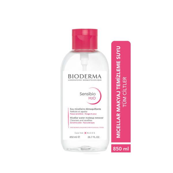Bioderma Sensibio H2O Micellar Water: Gentle Makeup Remover & Sensitive Skin Cleanser - No Rinse Formula, Large 28.74 fl oz Bottle