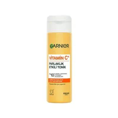 Garnier Vitamin C Brightening Toner - Achieve Glowing, Even Skin Tone - Refreshing Facial Treatment, All Skin Types - 120ml