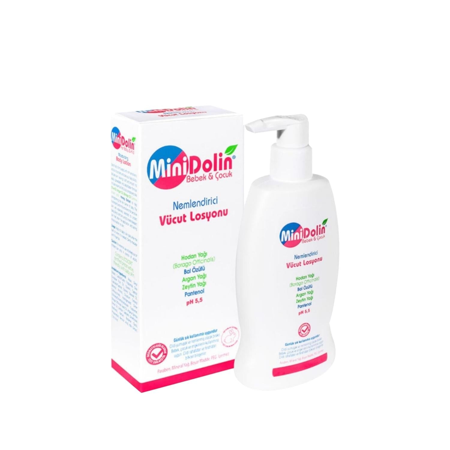 Minidolin Moisturizing Body Lotion 250ml - Hydrating Skin Care for Dry Skin