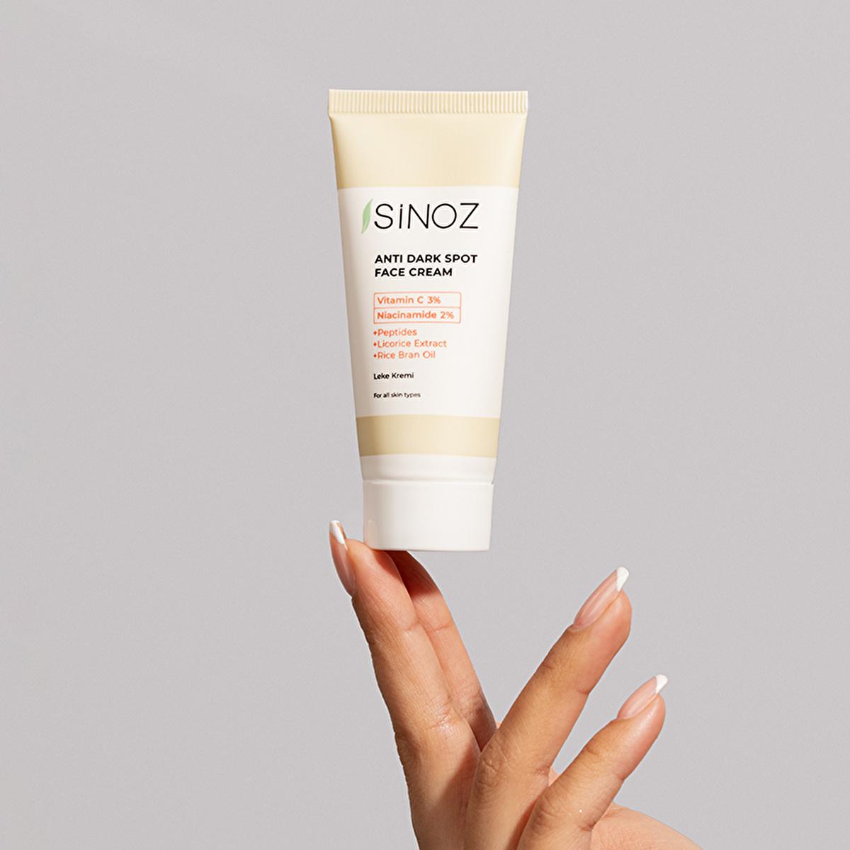 Sinoz: Advanced Skin Lightening Cream - Vitamin C & Niacinamide Dark Spot Corrector, Blemish Removal Skin Tone Evening, Radiant Complexion, 1.35 fl oz