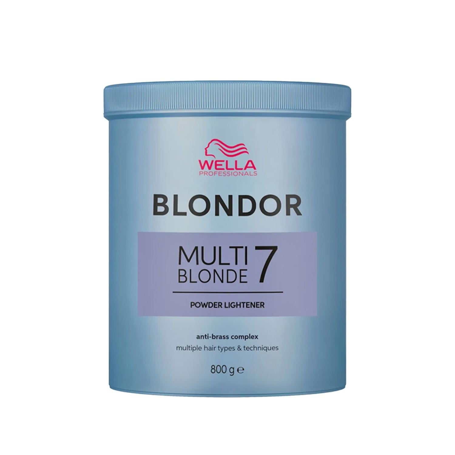 Wella Blondor Multi Blonde 7 Hair Bleaching Powder - Effective Lightening, 800g