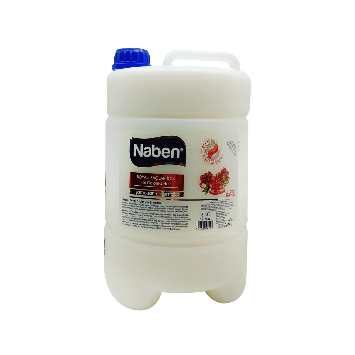 Naben Bulk Shampoo for Colored Hair, 5-Liter Professional Hair Care Solution