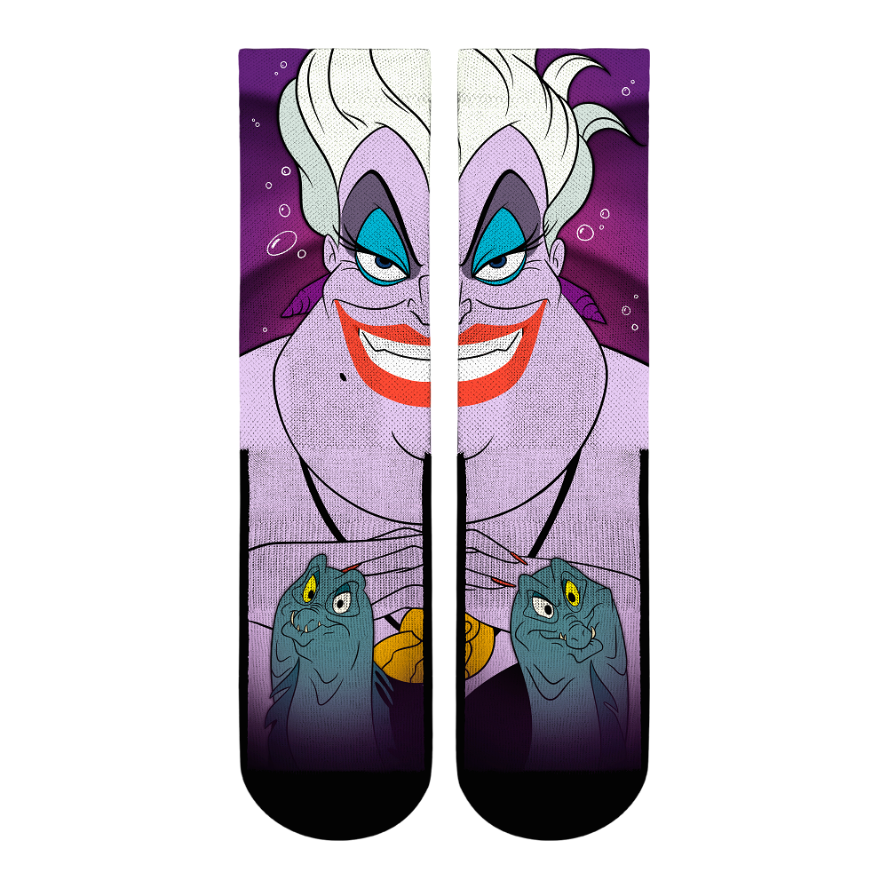 Rock 'Em Socks Rock 'Em Socks The Little Mermaid - Ursula -Split Face — main product shot