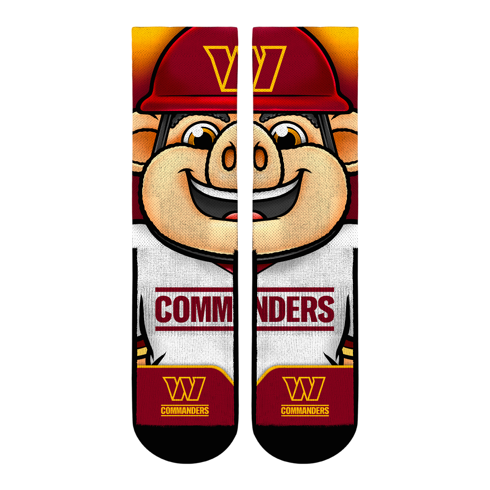 Rock 'Em Socks Rock 'Em Socks Washington Commanders - Split Face Mascot — main product shot