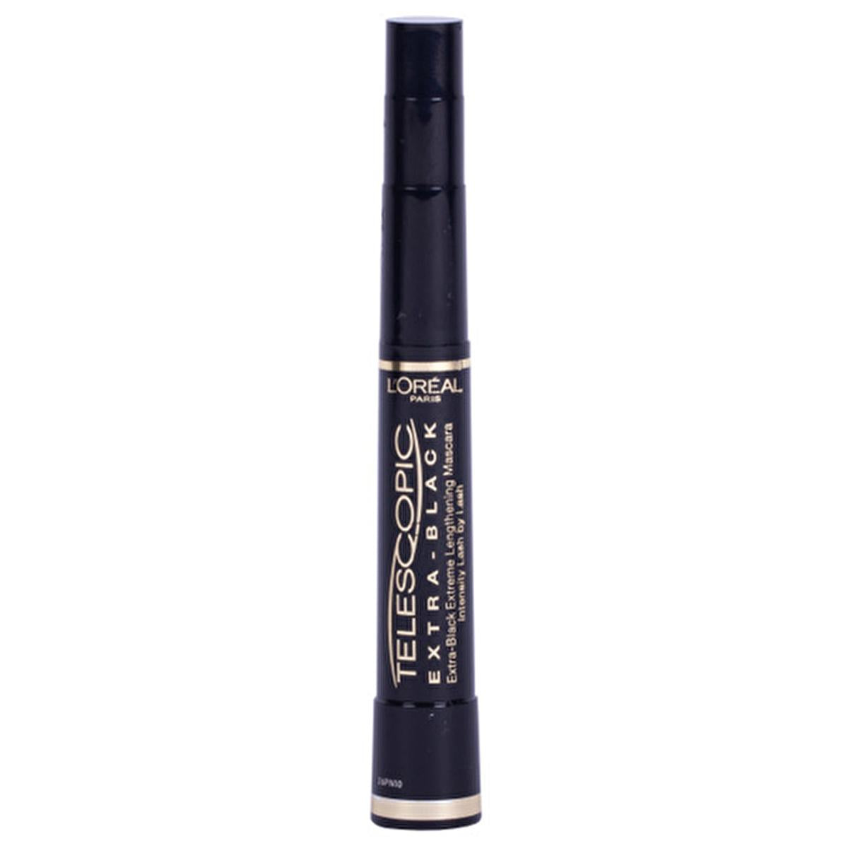 Loreal Paris Telescopic Carbon Black Mascara - Lengthening & Volumizing Formula for Dramatic Eye Look