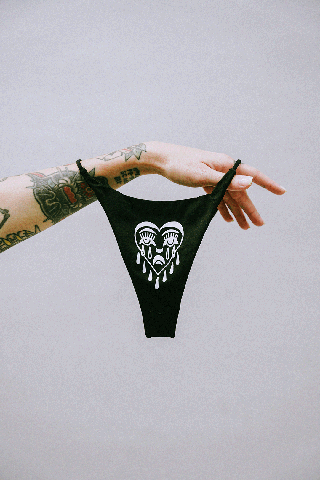 Thrash Happy Cry Girl Thong — main product shot