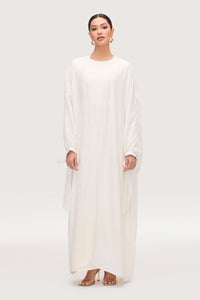 Safiyah Open Abaya - Moonbeam Abayas Veiled 