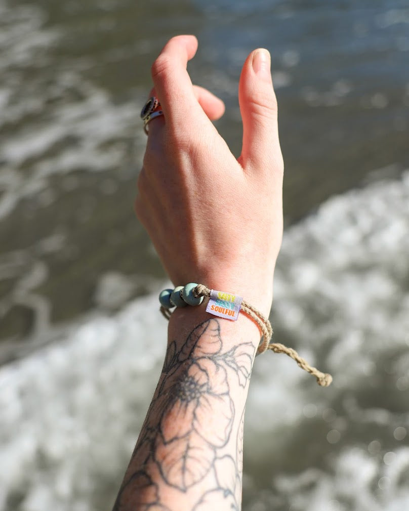 Earth Bands Salty Sassy Soulful | Earth Vibes — detail close-up
