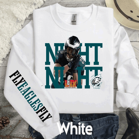 Super Bowl Philadelphia Football Sweatshirt, NIGHT NIGHT Saquon Barkley,…