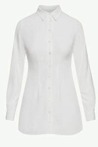 Sarah Fitted Button Down Top - White Clothing Veiled 