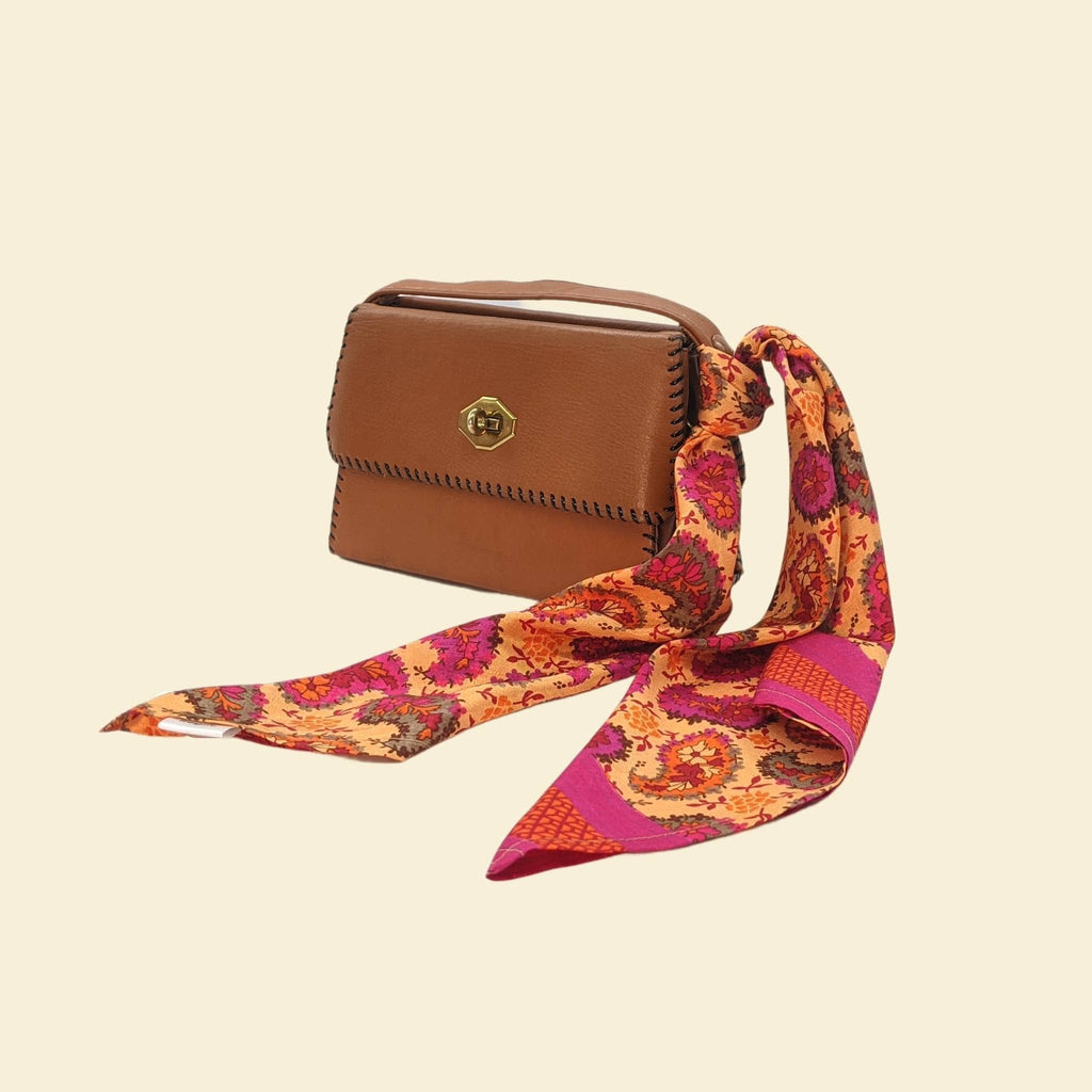 Darn Good Yarn Darn Good Yarn Sari Bandana — Darn Good Yarn branding close-up