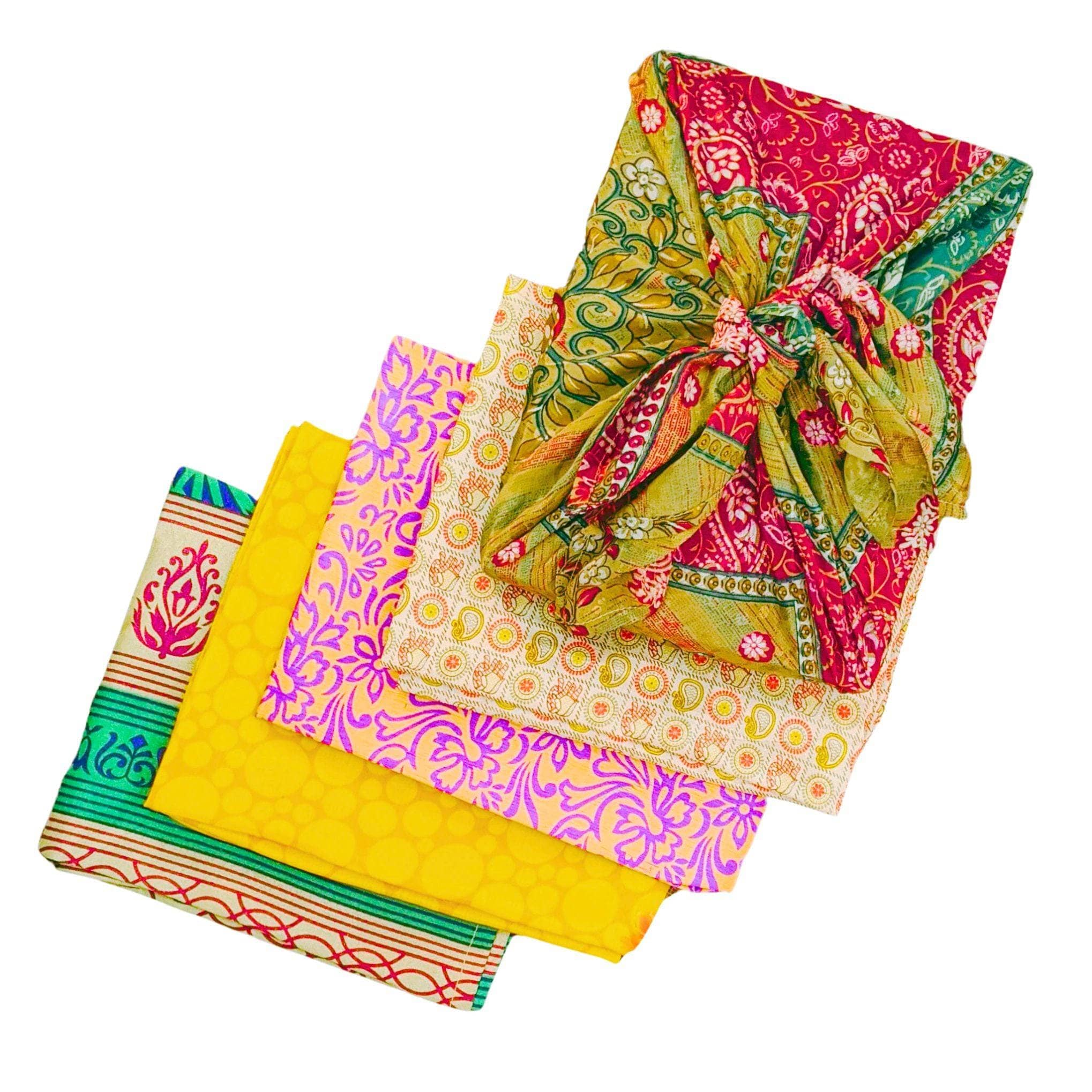 Darn Good Yarn Furoshiki Reusable Wrapping Cloth — main product shot