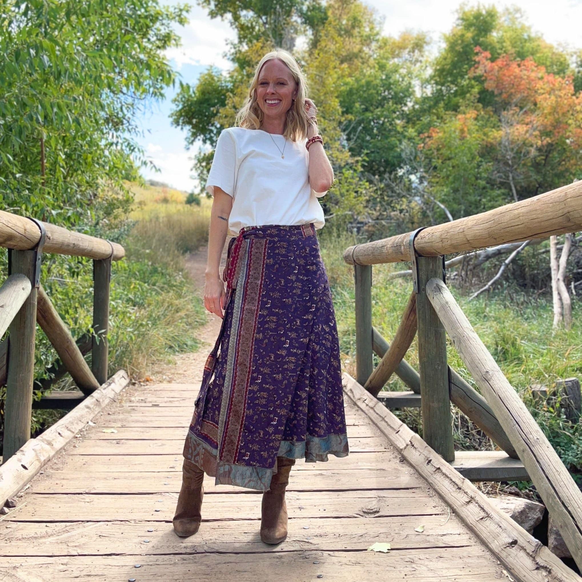 Darn Good Yarn The Original Sari Wrap Skirt — feature highlight