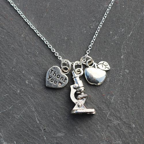 Princess Awesome & Boy Wonder Science Teacher Necklace — main product shot