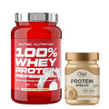 Scitec Whey Professional Whey Protein 920 Gr + Clean Powders Protein Spread Hazelnut Cream Combination