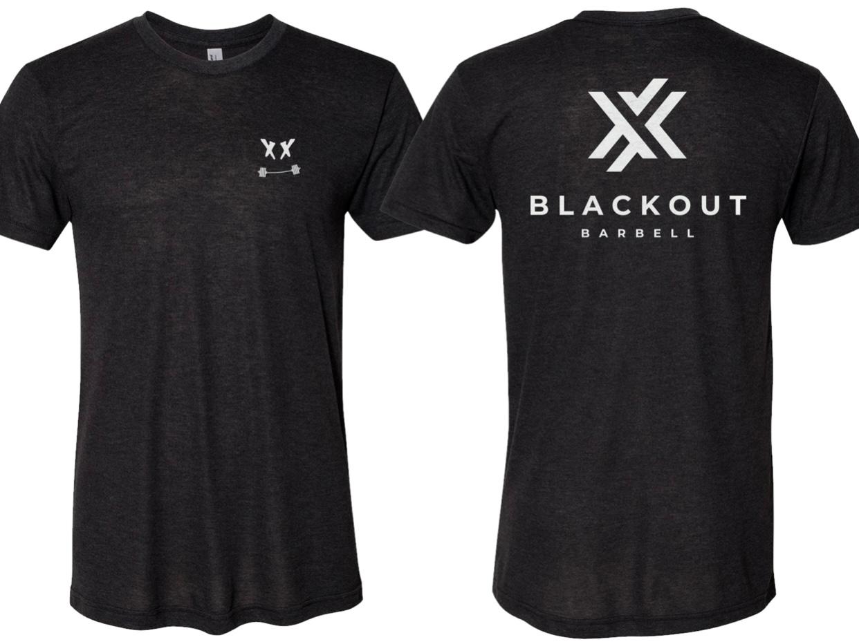 BLACKOUT BARBELL Abyss Tee — main product shot