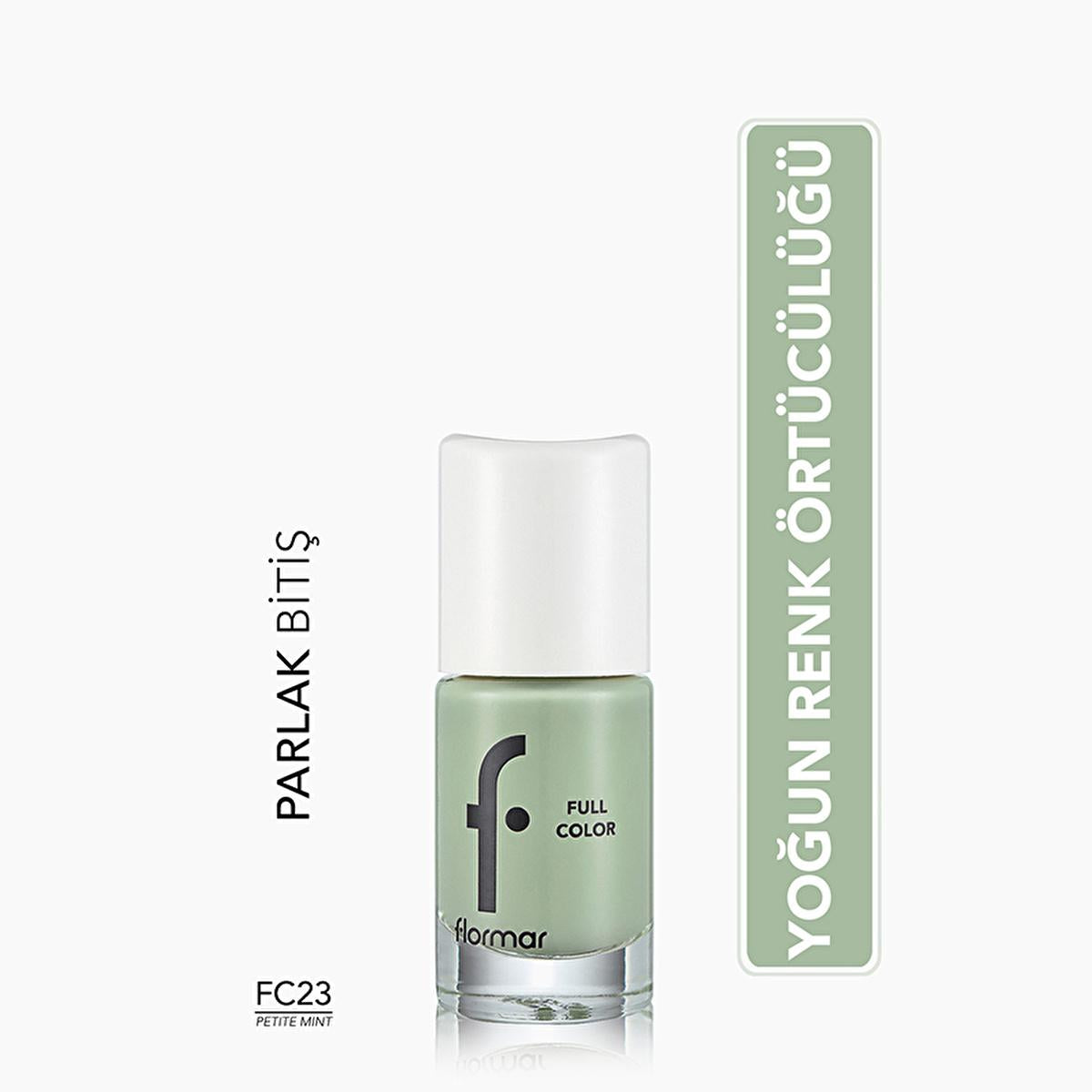 Flormar Full Color Extra High Pigment Nail Polish - High Pigment Nail Polish for Vibrant Long Lasting Color