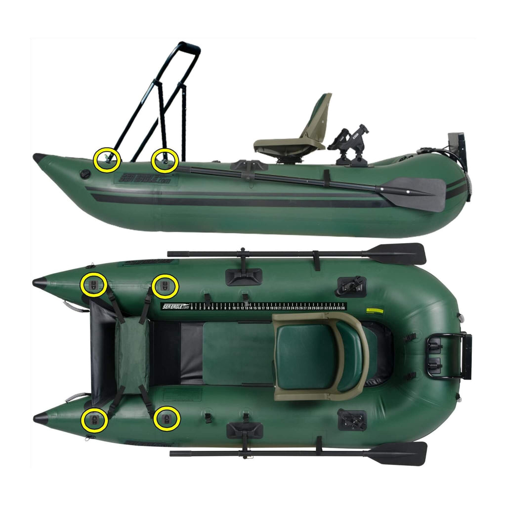 Sea Eagle 1-Person Frameless Pontoon Inflatable Fishing Boat, 9FT [285FPBK] (SAK93163) – SAKSBY WHOLESALE, view 11