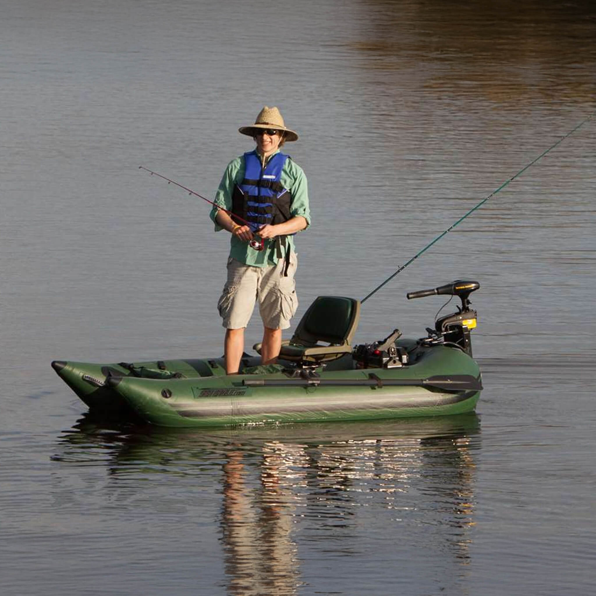 Sea Eagle 1-Person Frameless Pontoon Inflatable Fishing Boat, 9FT [285FPBK] (SAK93163) – SAKSBY WHOLESALE, view 5