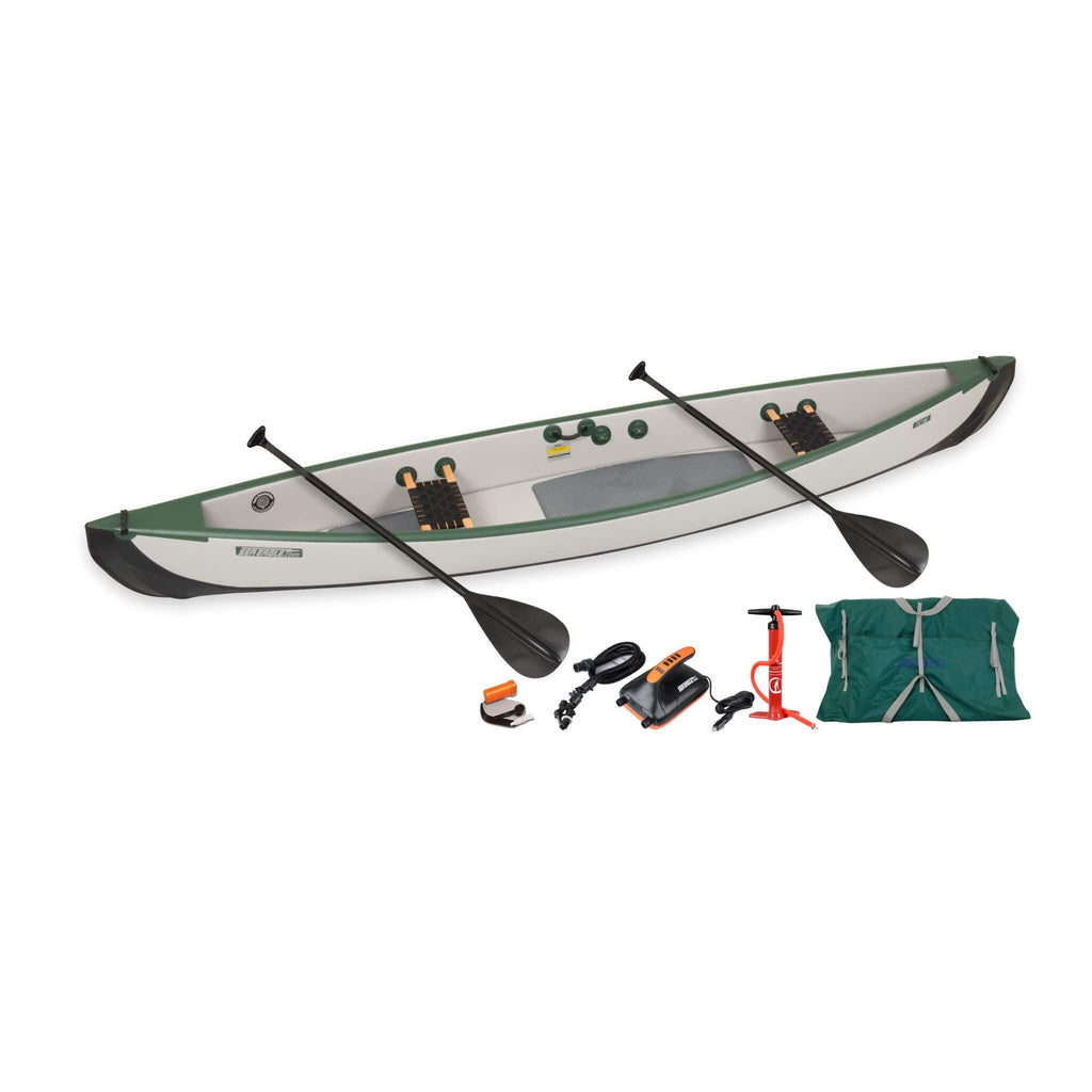 Sea Eagle 3-People TC16 High Pressure All Drop Stitch Inflatable Travel Canoe, 16FT [TC16K] (SAK43086) – SAKSBY WHOLESALE, vi
