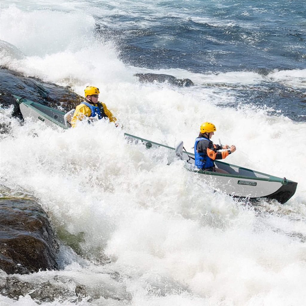 Sea Eagle 3-People TC16 High Pressure All Drop Stitch Inflatable Travel Canoe, 16FT [TC16K] (SAK43086) – SAKSBY WHOLESALE, vi