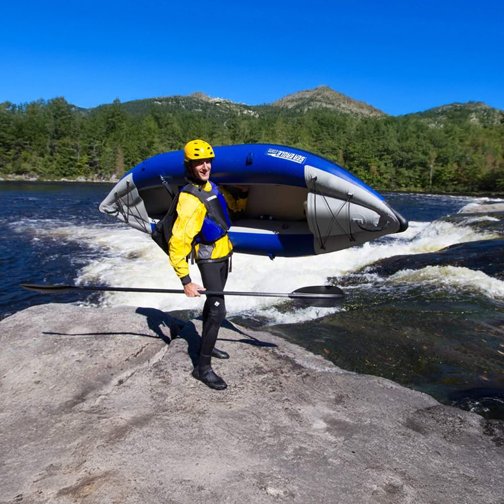 Sea Eagle 300X Explorer 1-Person Inflatable Kayak With Adjustable Footrest [300XK] (SAK18457) – SAKSBY WHOLESALE, view 5