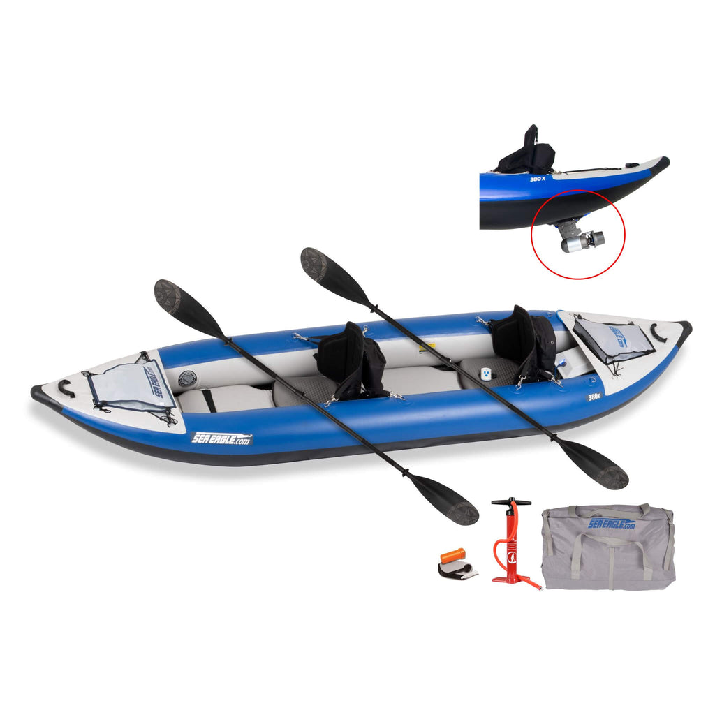 Sea Eagle 380X Explorer 3-Person Inflatable Kayak With Large Removable Rear Center Skeg [380XK] (SAK97562) – SAKSBY WHOLESALE