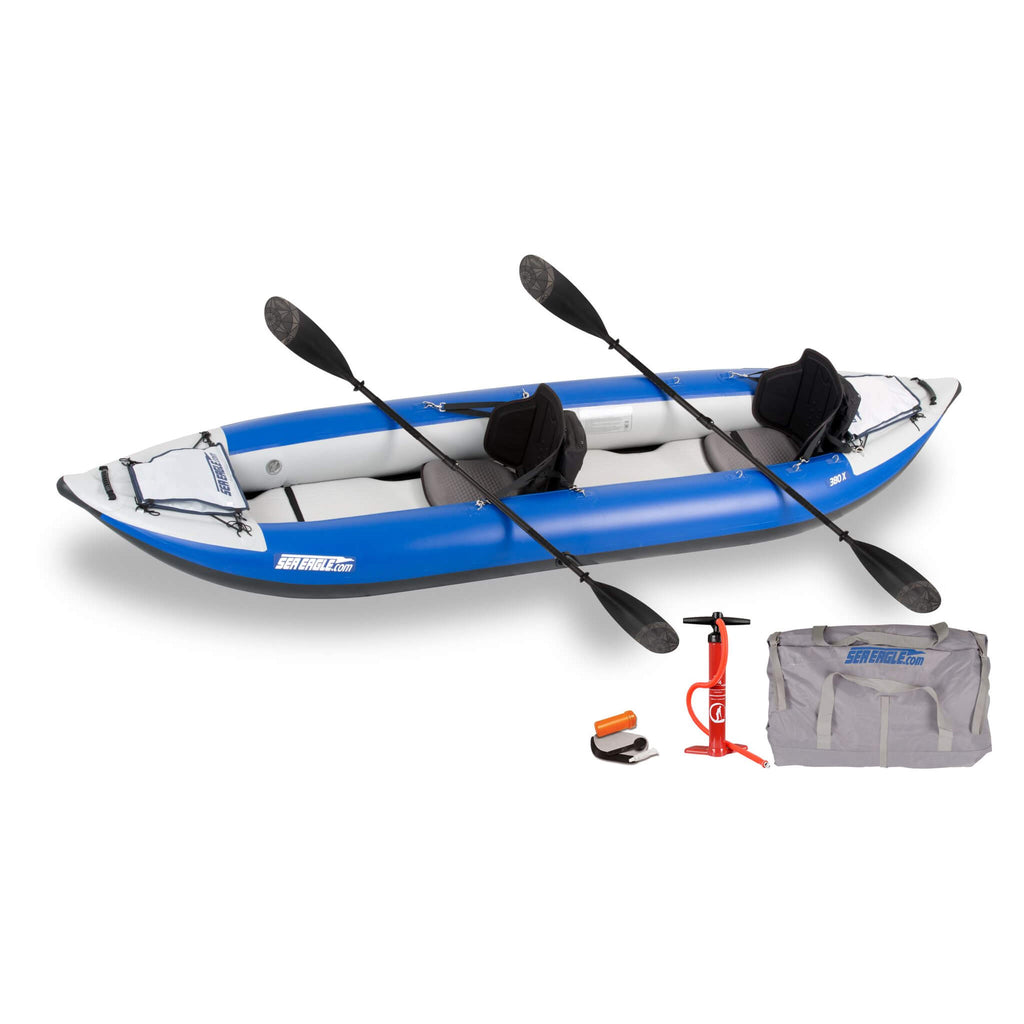 Sea Eagle 380X Explorer 3-Person Inflatable Kayak With Large Removable Rear Center Skeg [380XK] (SAK97562) – SAKSBY WHOLESALE