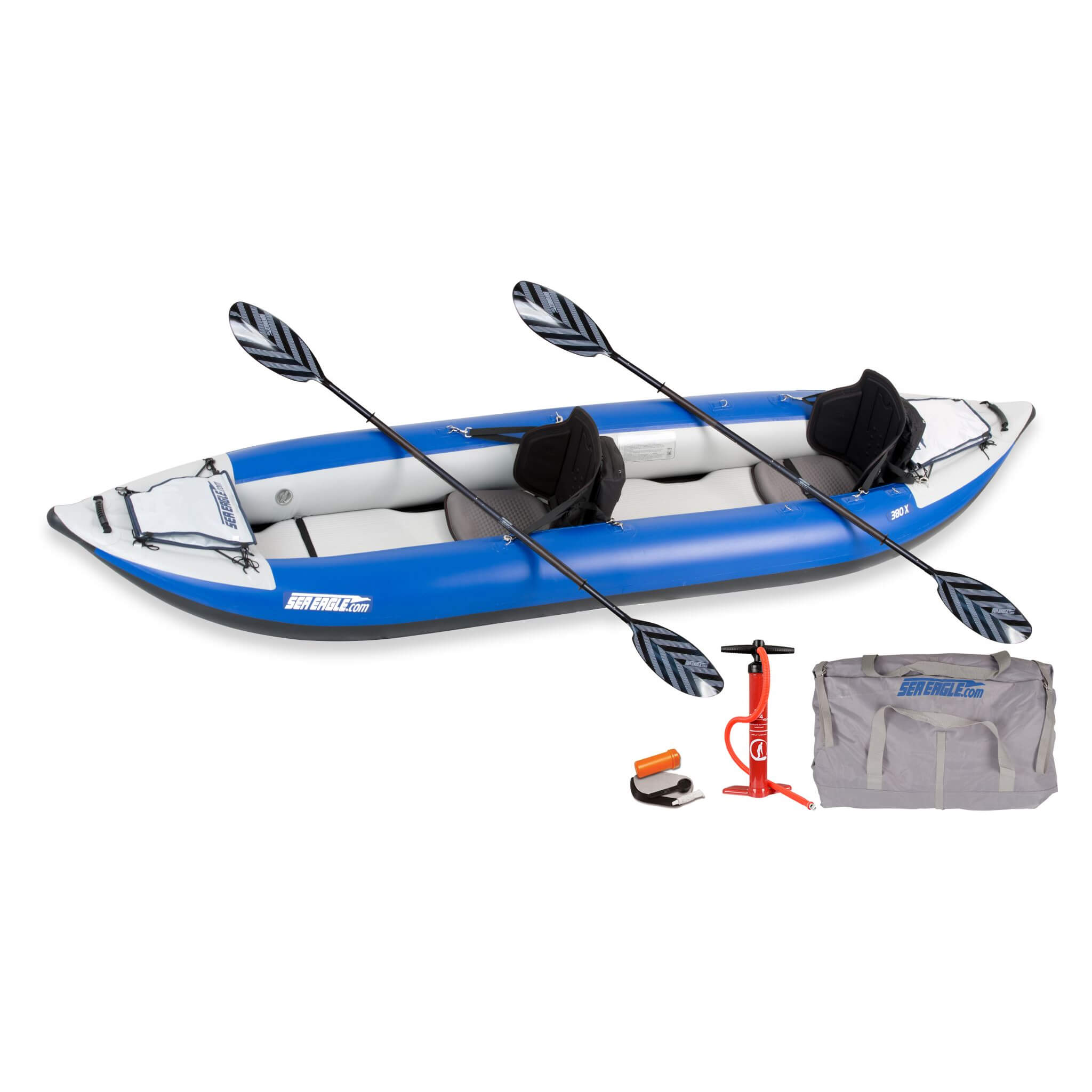 Sea Eagle 380X Explorer 3-Person Inflatable Kayak With Large Removable Rear Center Skeg [380XK] (SAK97562) – SAKSBY WHOLESALE