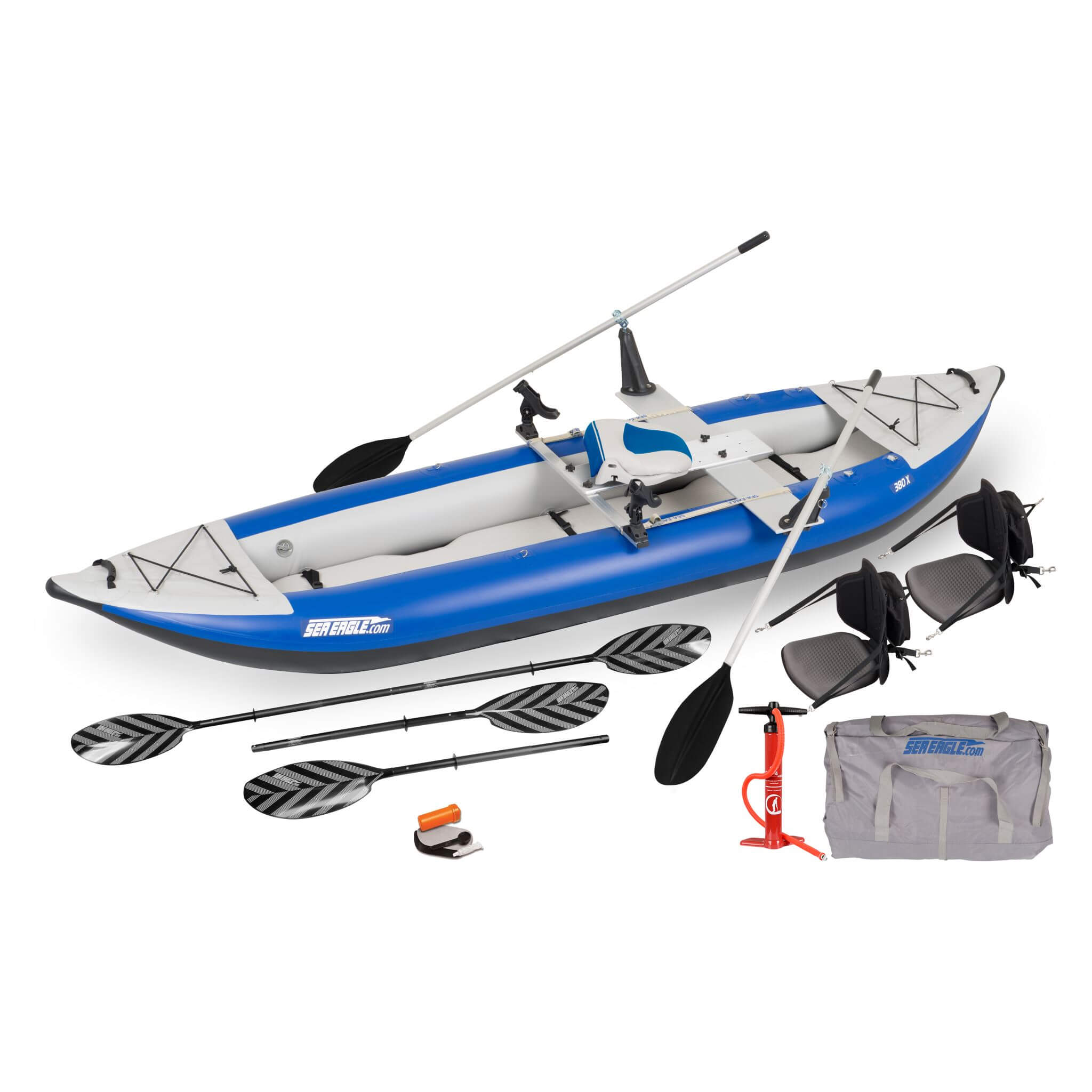 Sea Eagle 380X Explorer 3-Person Inflatable Kayak With Large Removable Rear Center Skeg [380XK] (SAK97562) – SAKSBY WHOLESALE