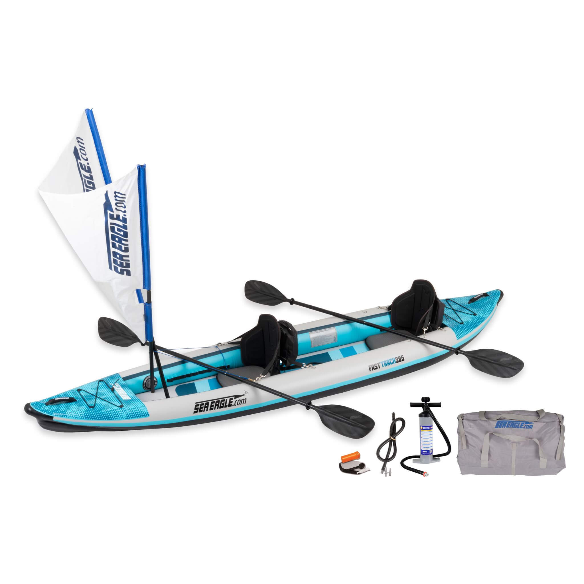 Sea Eagle 385FT FastTrack 12FT 2-Person V-Bottom Inflatable Kayak [385FTK] (SAK25086) – SAKSBY WHOLESALE, view 12