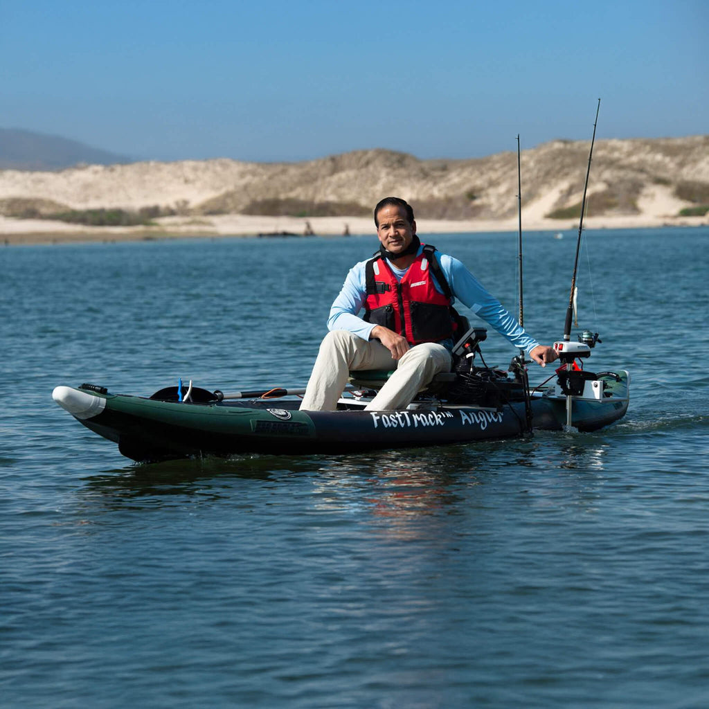 Sea Eagle 385FTA FastTrack 12FT 2- Persons Angler Inflatable Hunter Green Fishing Kayak [385FTAK] (SAK80139) – SAKSBY WHOLESA