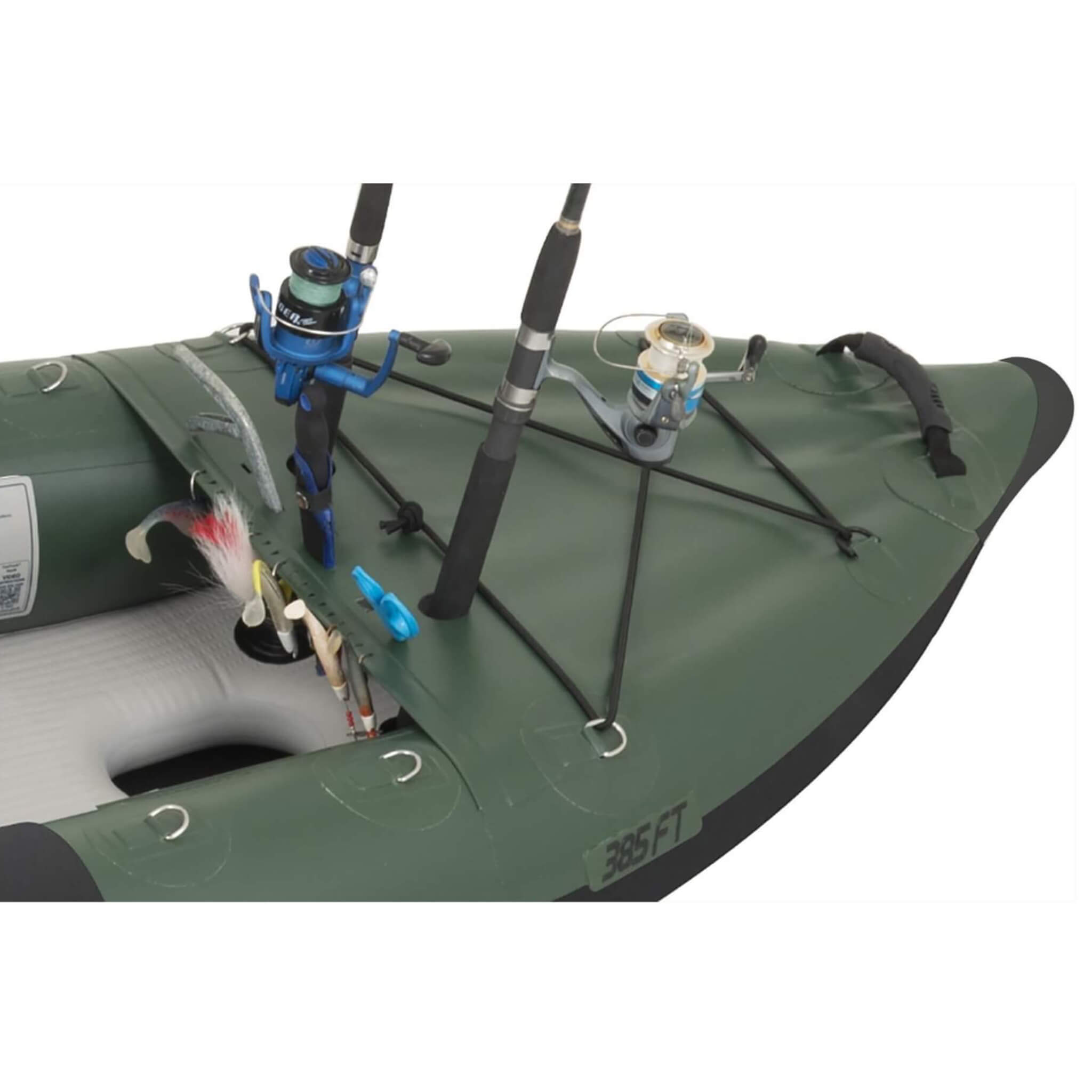 Sea Eagle 385FTA FastTrack 12FT 2- Persons Angler Inflatable Hunter Green Fishing Kayak [385FTAK] (SAK80139) – SAKSBY WHOLESA