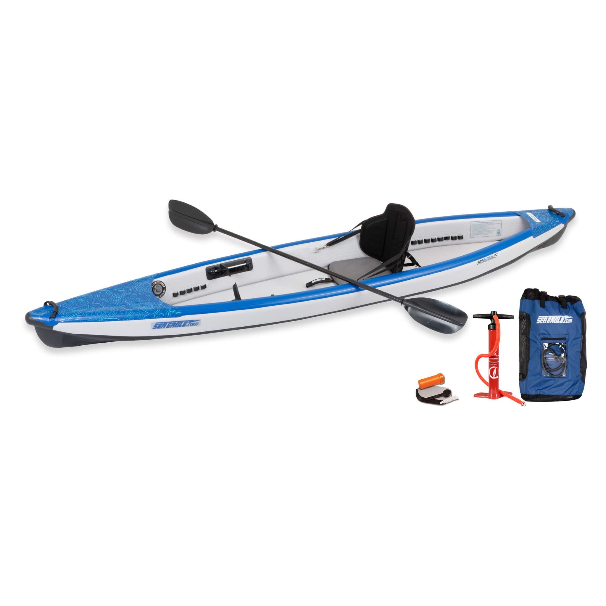 Sea Eagle 393RL RazorLite 1-Person Inflatable Lightweight Kayak With Adjustable Footrests [393RLK] (SAK13961) – SAKSBY WHOLES
