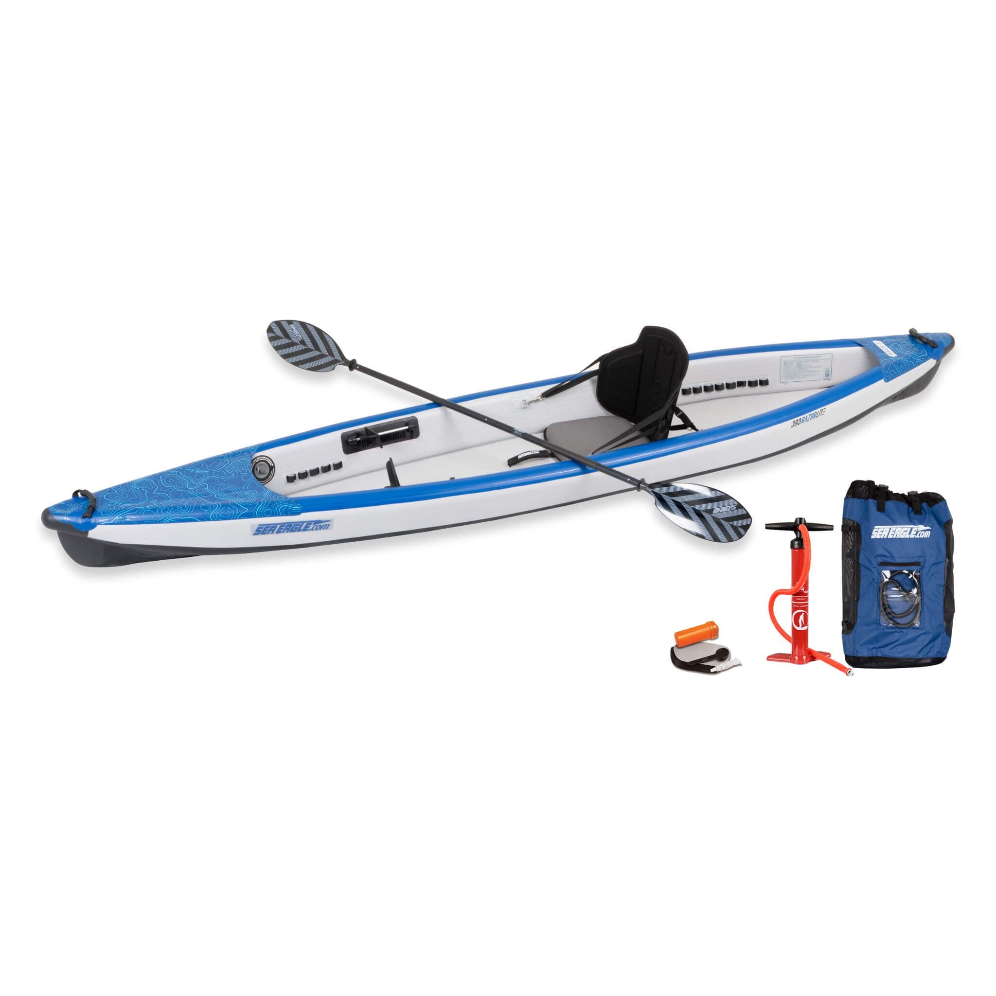 Sea Eagle 393RL RazorLite 1-Person Inflatable Lightweight Kayak With Adjustable Footrests [393RLK] (SAK13961) – SAKSBY WHOLES