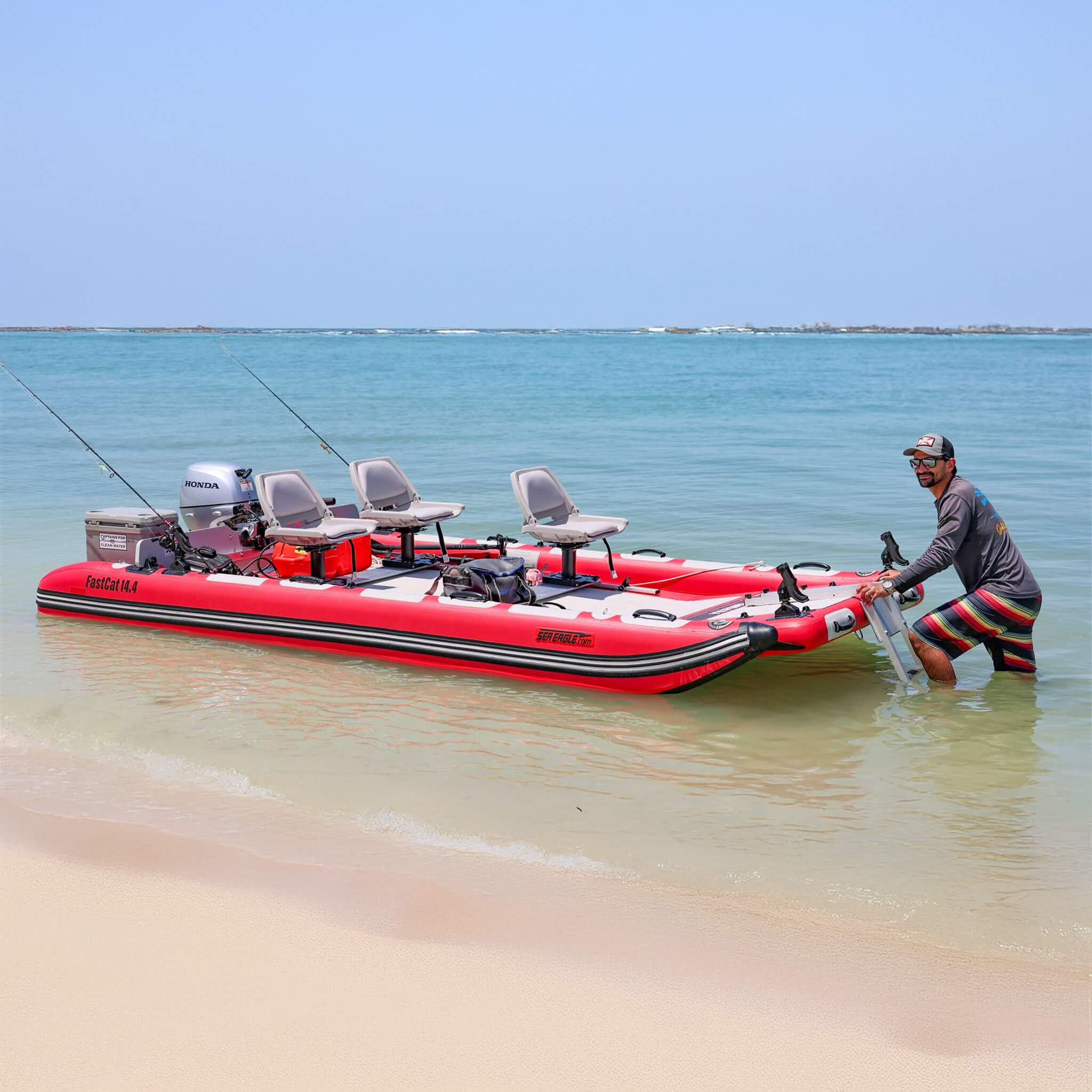 Sea Eagle Boats FastCat14™ Catamaran Inflatable Boat, 14FT [FASTCAT14K] (SAK43210) – SAKSBY WHOLESALE, view 3